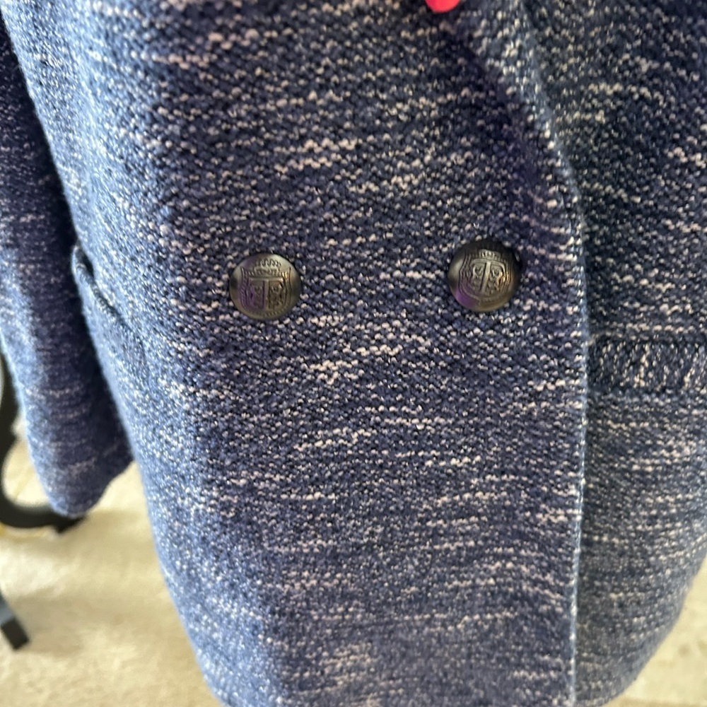 Talbots Double Breasted Blue Multi Tweed Jacket - Picture 8 of 14